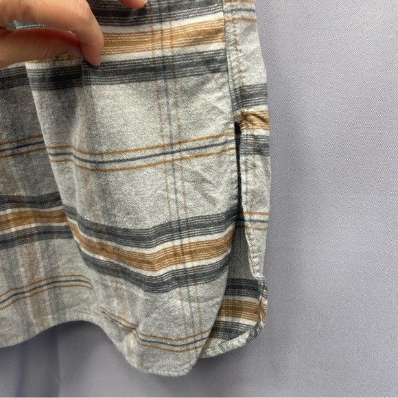 Muji Australia Cotton Plaid Flannel Midi Maxi Shirt Dress Size Large - Picture 5 of 8